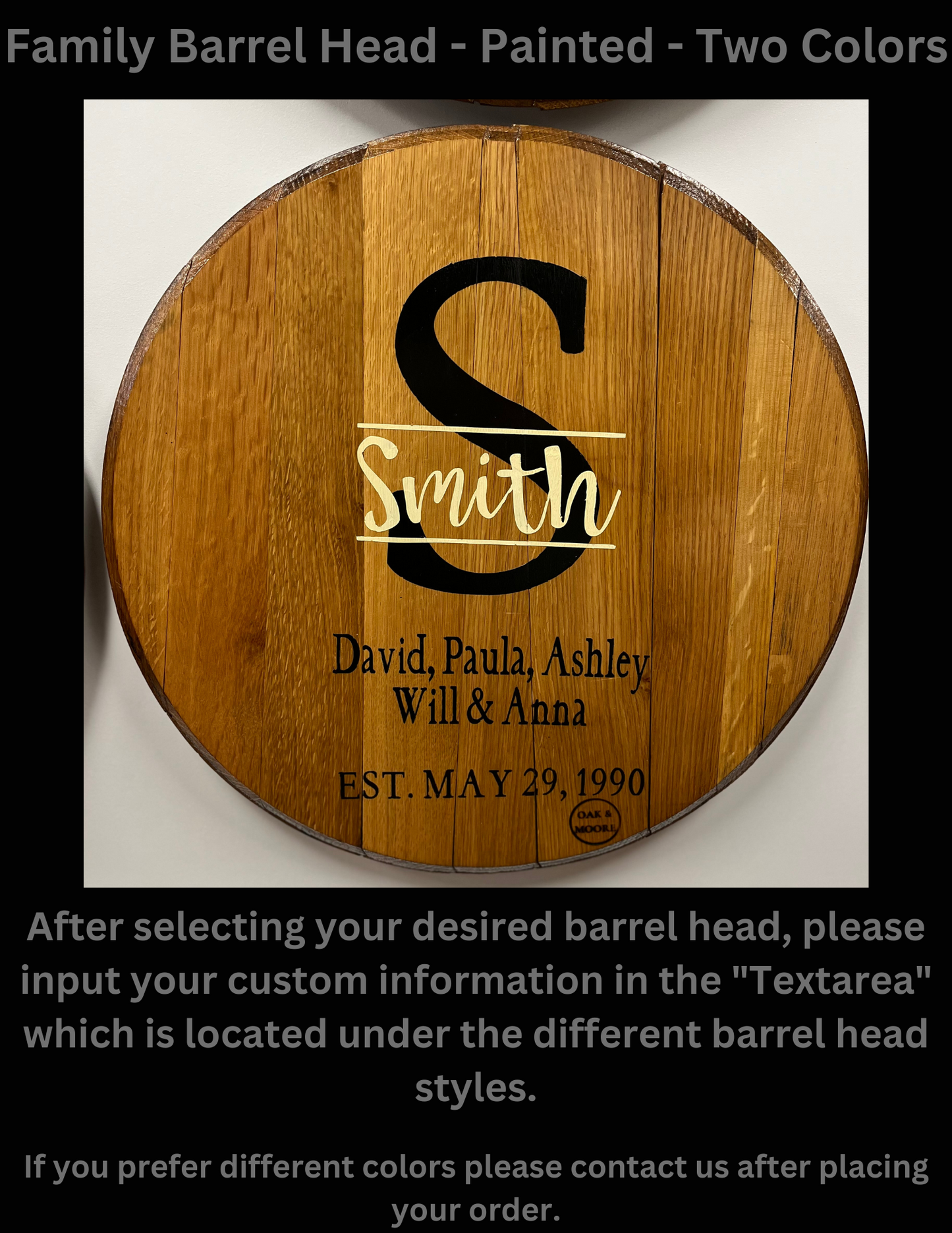 Bourbon Barrel Heads