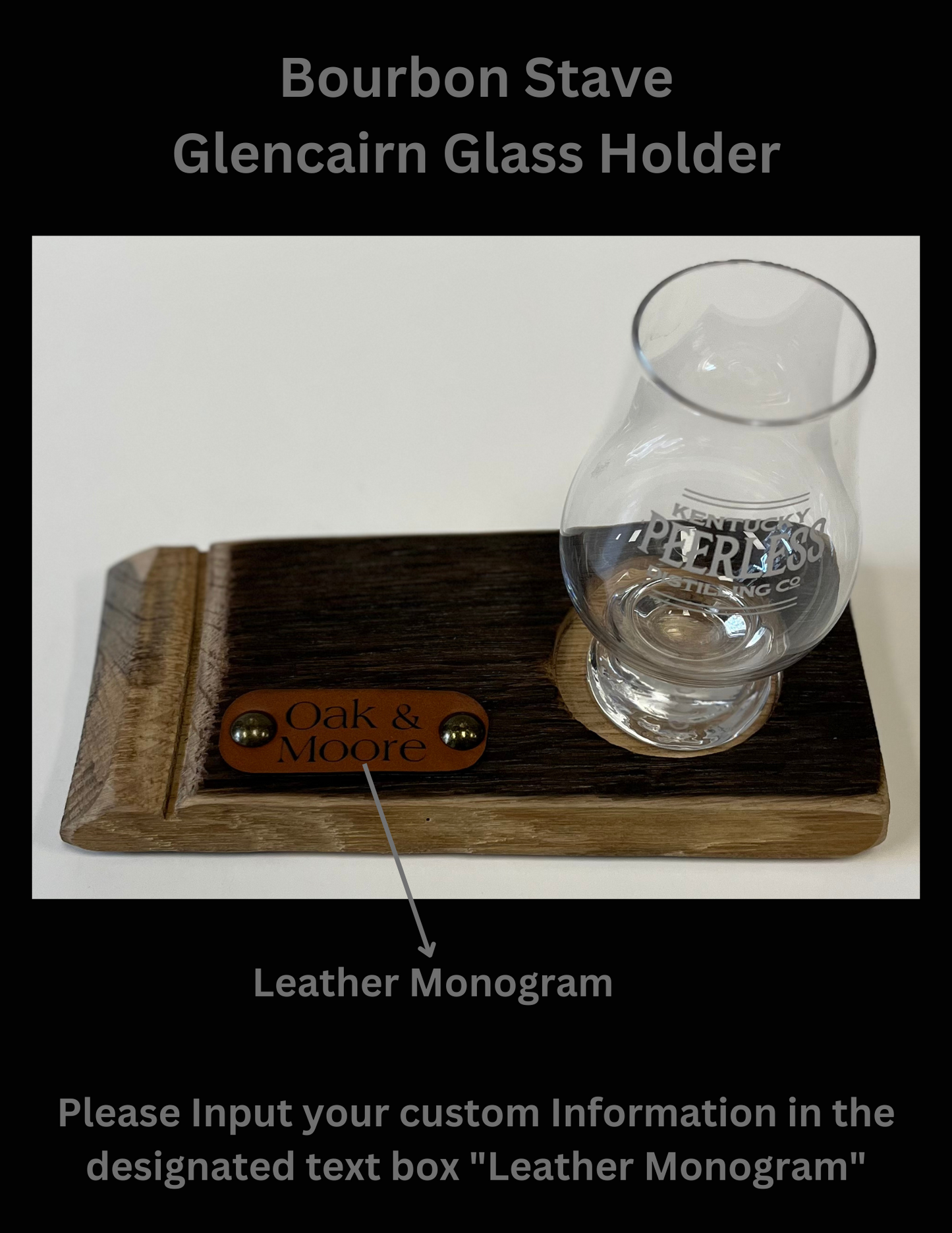 Bourbon Stave Glencairn glass Holder