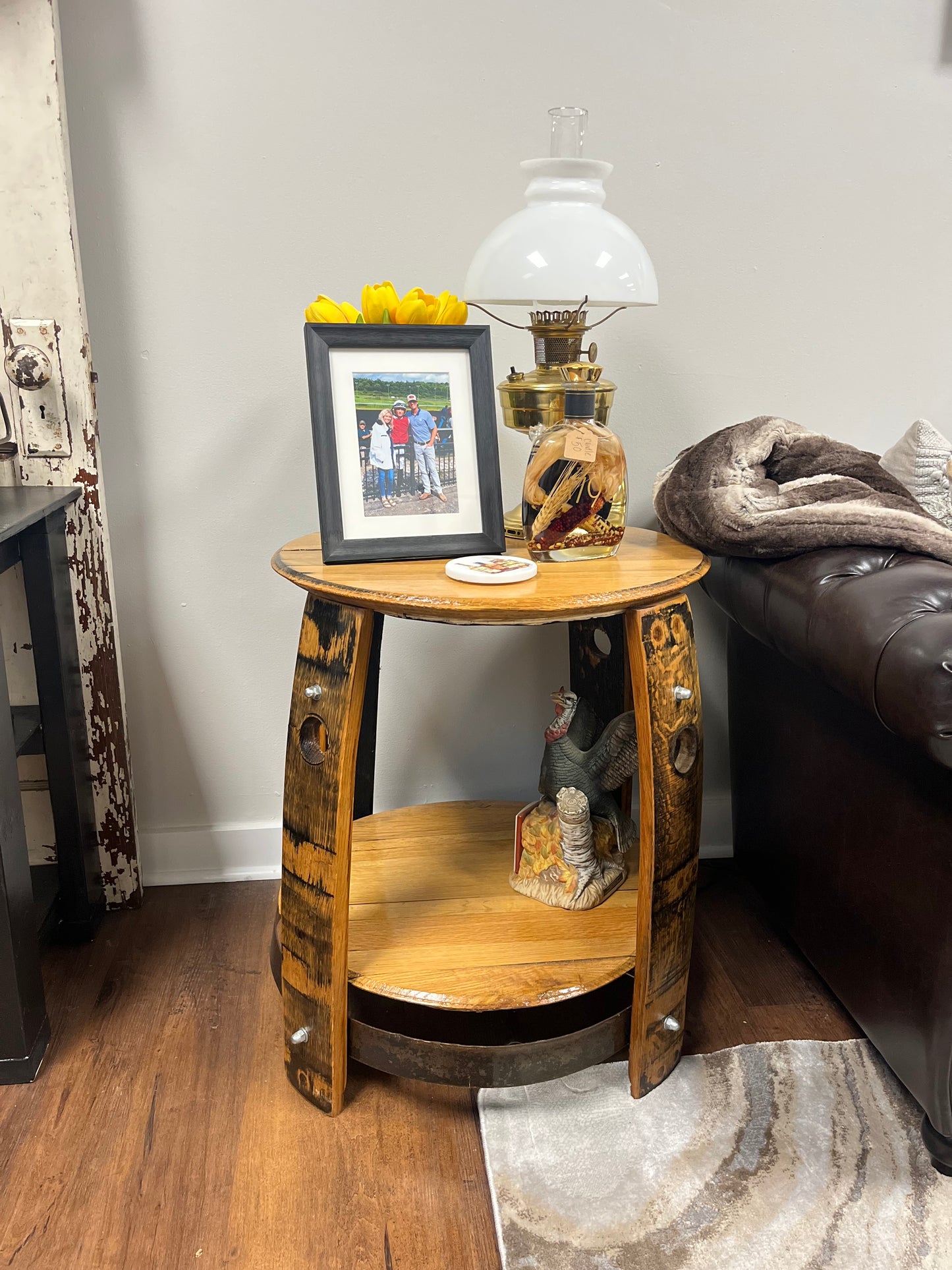 Bourbon Barrel Circle Table