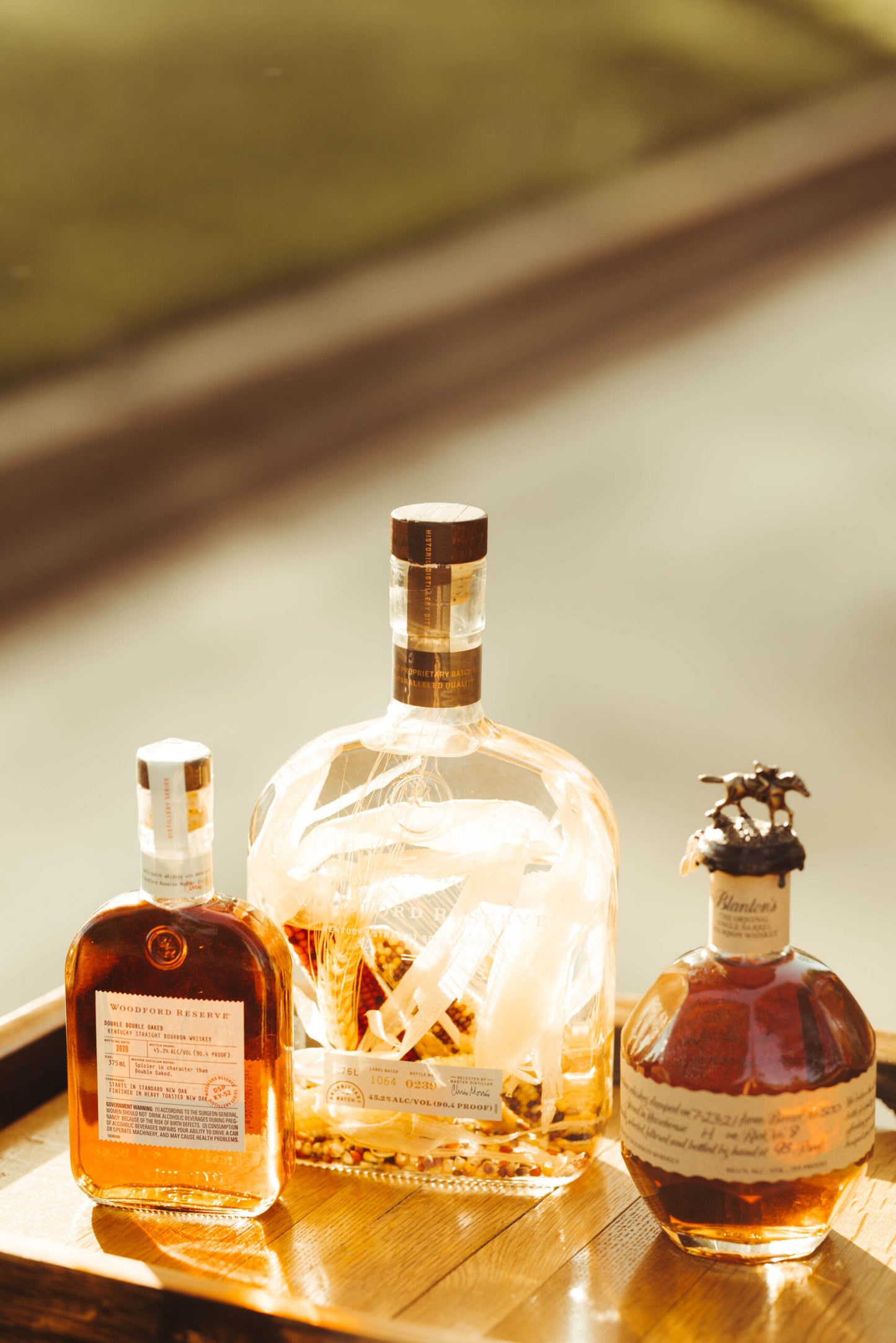 Bourbon Barrel Stave Coffee Cart